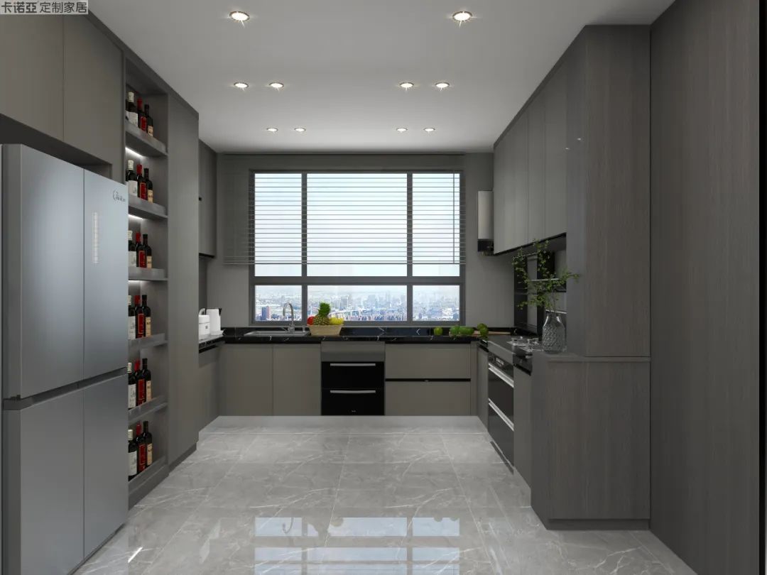 無拉手門板設計，使整體立面美觀協調